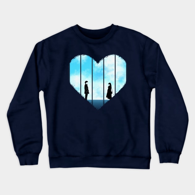 Valentine's Day Romantic Gift Fantasy Window Man Woman Lovers Gift Clothing Crewneck Sweatshirt by MIRgallery